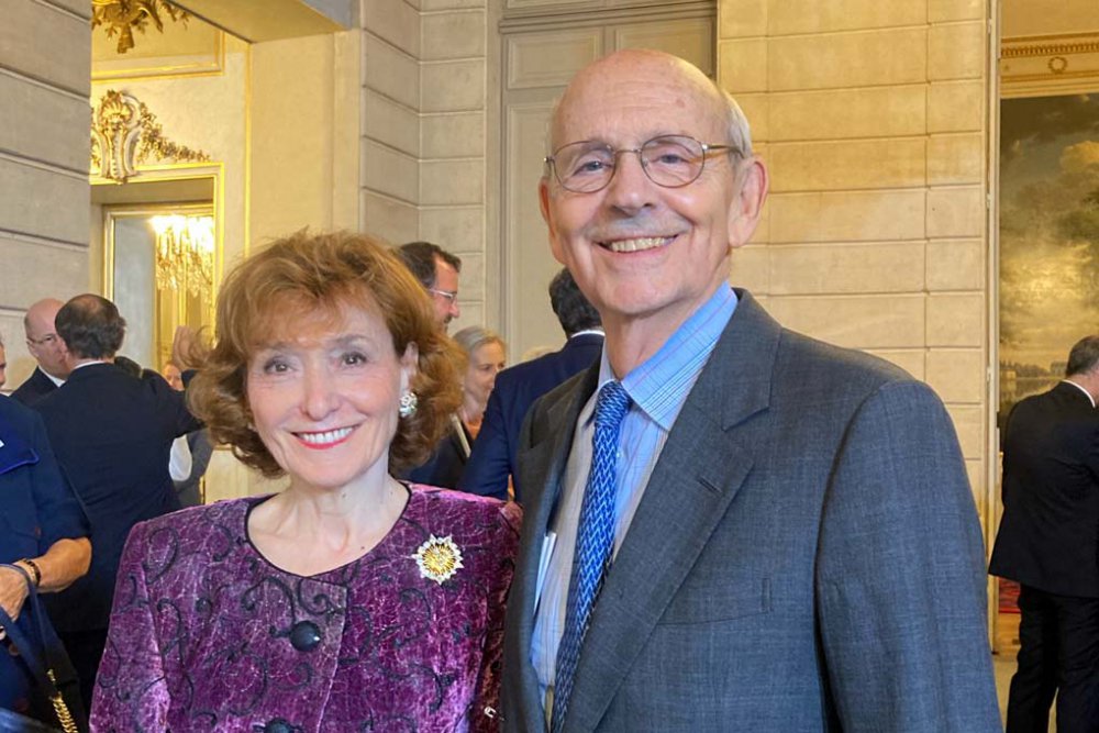 EVENT-Noelle-Lenoir-attended-the-ceremony-where-President-Macron-awarded-the-title-of-Grand-Officer-of-the-Legion-of-Honor-to-Stephen-Breyer-former-US-Supreme-Court-Justice